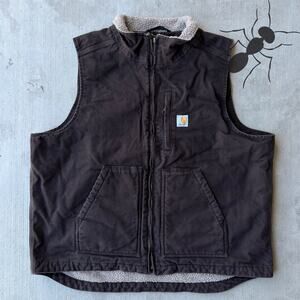 Y2K Carhartt DKB brown work wear vest